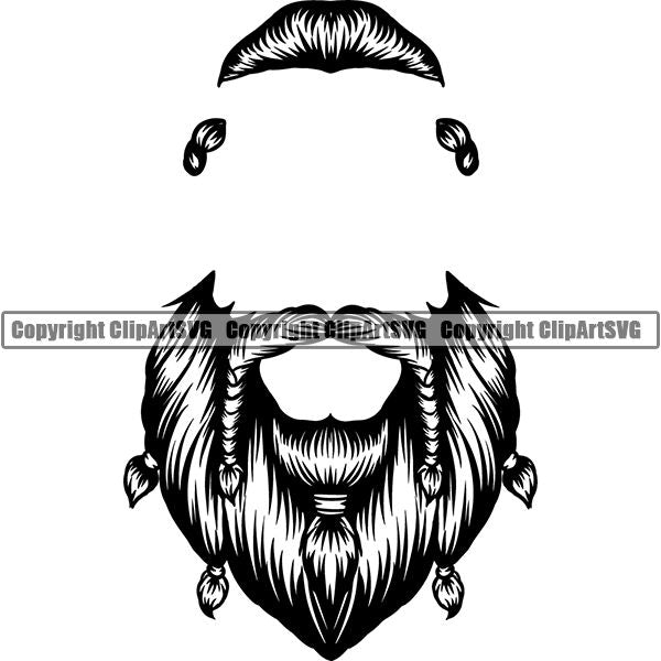 Design Element Human Hair Beard ClipArt SVG
