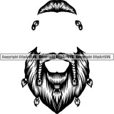 Design Element Human Hair Beard ClipArt SVG