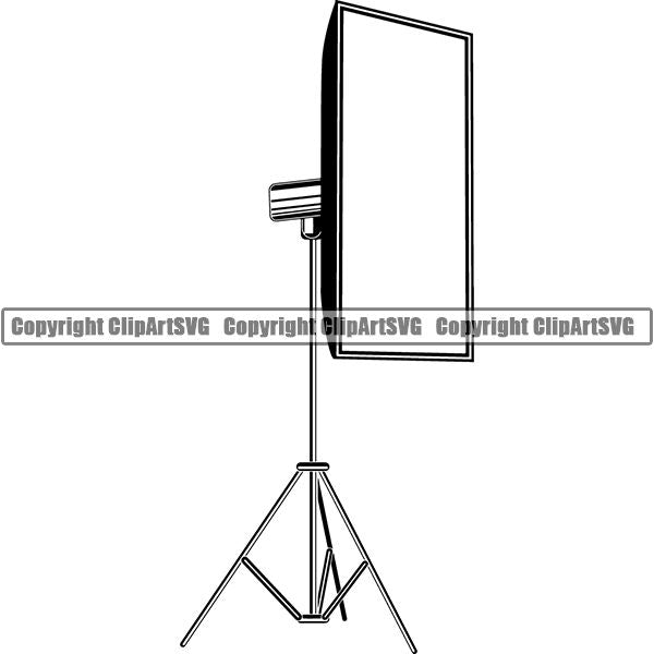 Photography Photographer Photograph Camera Lighting Lights ClipArt SVG