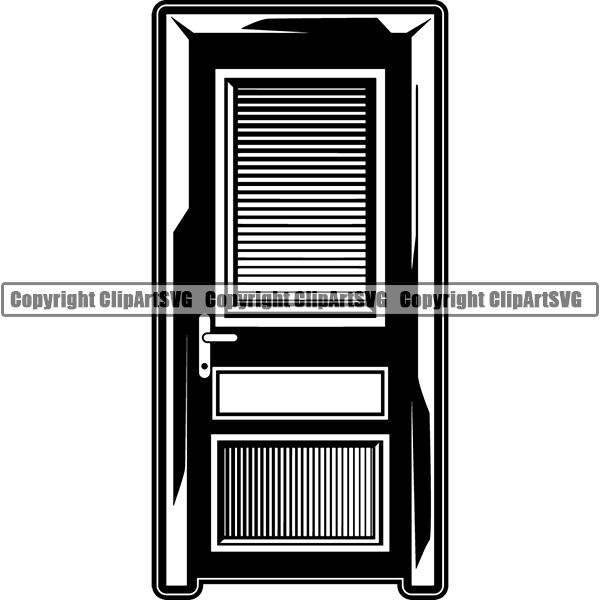 House Door ClipArt SVG