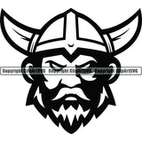 Viking Warrior ClipArt SVG