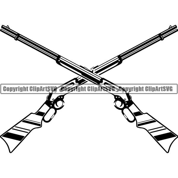 Occupation Cowboy Rifle ClipArt SVG