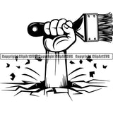 Painting Service Painter Paint Paint Brush ClipArt SVG