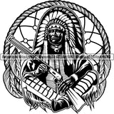 Native American Indian ClipArt SVG