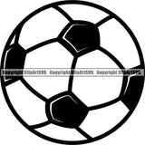 Sports Soccer Ball ClipArt SVG