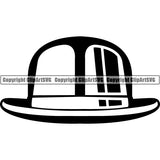 Clothes Hat Bowler ClipArt SVG