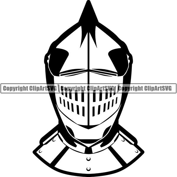 Knight Gladiator Medieval Warrior Shield Sword ClipArt SVG