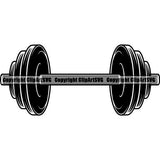 Gym Sports Bodybuilding Fitness Muscle Dumbbell ClipArt SVG