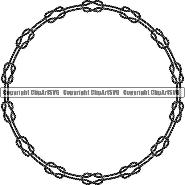 Rope Design Element Nautical Ship Sailing Boat Boating Sail Sailboat Knot ClipArt SVG