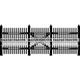 House Fence ClipArt SVG