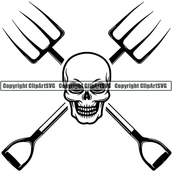 Farming Farmer Farm Organic Logo ClipArt SVG