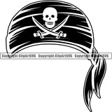Pirate Sea Gangster Criminal Warrior Hat copy ClipArt SVG