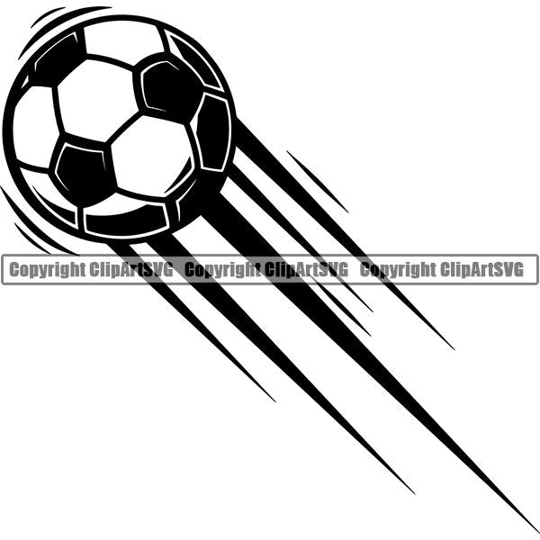 Sports Soccer Motion ClipArt SVG