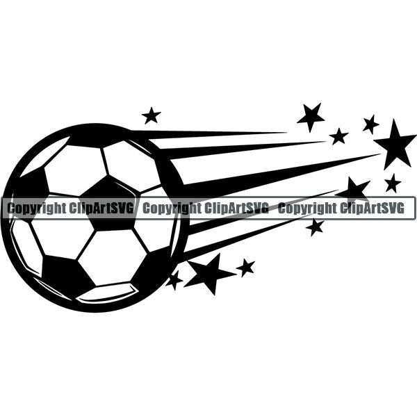 Sports Soccer Motion ClipArt SVG