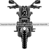 Motorcycle Bike Chopper Bike ClipArt SVG