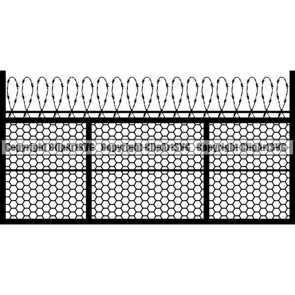 House Fence ClipArt SVG