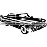 Sports Car Vintage Retro Classic ClipArt SVG