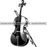 Music Musical Instrument Cello rfcd ClipArt SVG