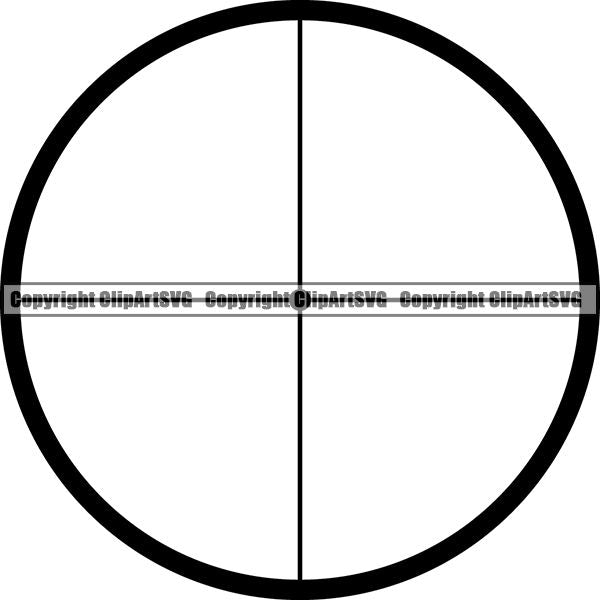 Military Weapon Gun Scope ClipArt SVG