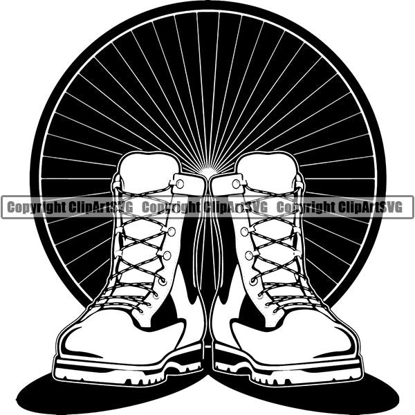 Military Weapon Soldier Boots Army ClipArt SVG