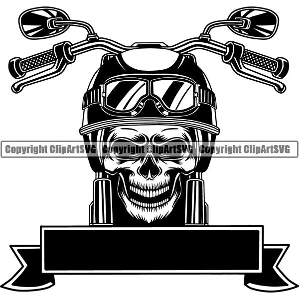 Motorcycle Bike Chopper ClipArt SVG
