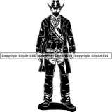 Occupation Cowboy Bandit Outlaw ClipArt SVG