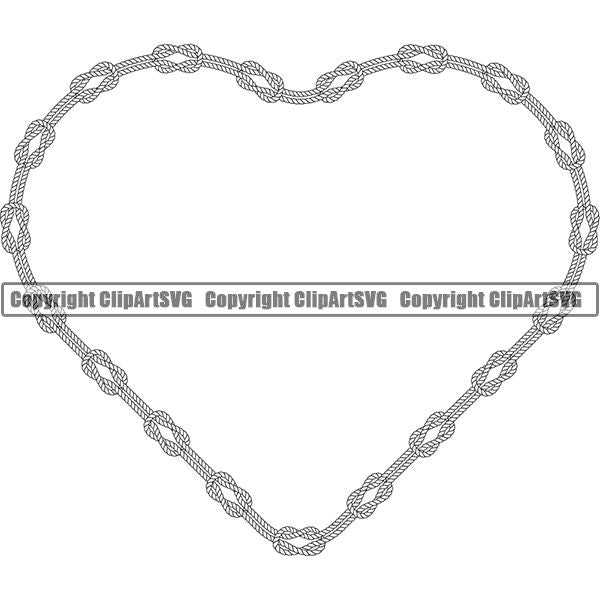 Rope Design Element Nautical Ship Sailing Boat Boating Sail Sailboat Knot ClipArt SVG