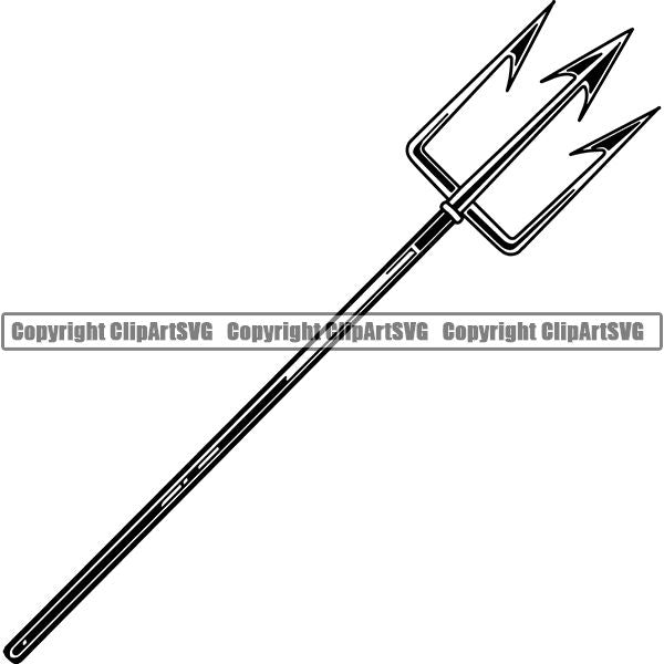 Diving Dive Diver Speargun Gaff Nautical Boat Boating Sail Fish Fishing ClipArt SVG