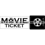 Acting Actor Movie Performer Performance Movie Ticket ClipArt SVG