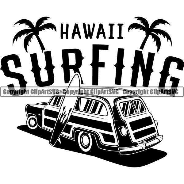 Sports Surfing Surf Logo ClipArt SVG