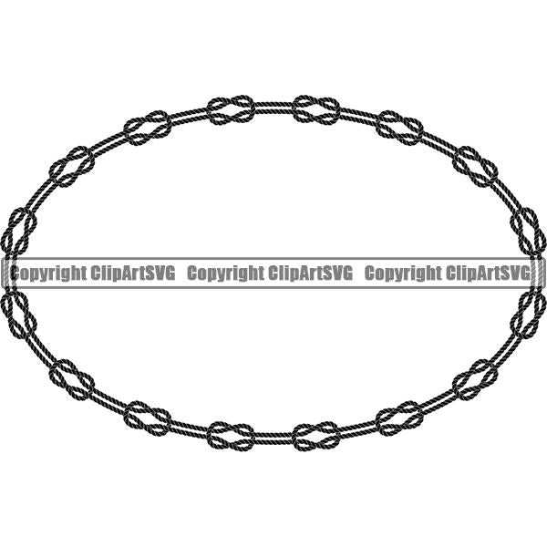 Rope Design Element Nautical Ship Sailing Boat Boating Sail Sailboat Knot ClipArt SVG