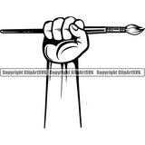Painting Painter Artist Art Paintbrush Canvas Logo ClipArt SVG
