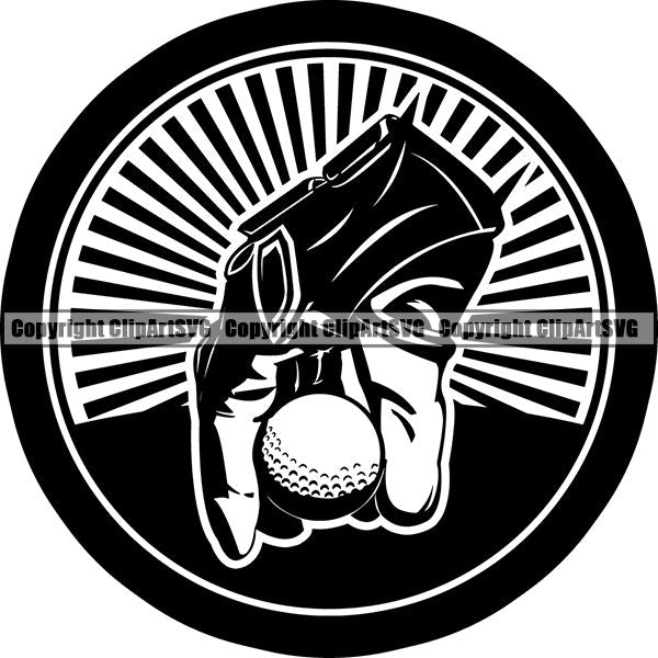 Sports Game Golf Logo ClipArt SVG