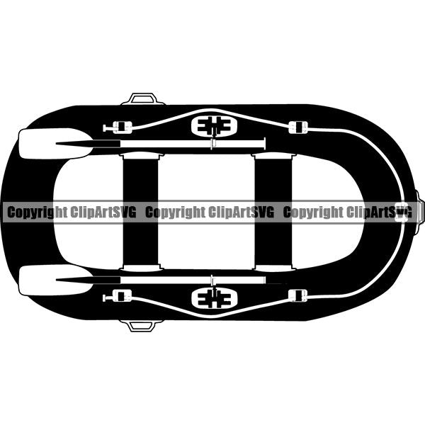 Kayak Kayaking Canoe Canoeing Raft Rafting Boat Boating Logo ClipArt SVG