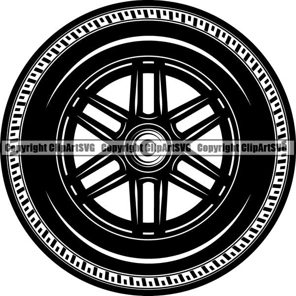 Mechanic Repair Shop Garage Tire ClipArt SVG