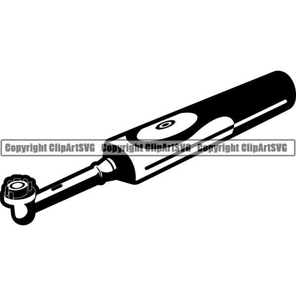 Dentist Dental Service Toothbrush Electric ClipArt SVG
