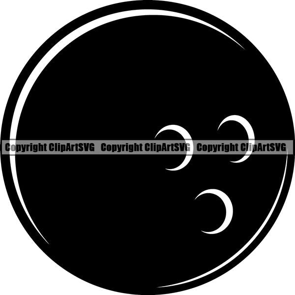 Sports Game Bowling Bowler Bowl Ball ClipArt SVG