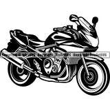 Motorcycle Superbike ClipArt SVG