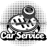 Mechanic Repair Shop Garage Logo ClipArt SVG