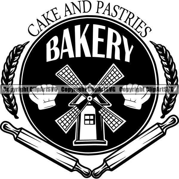 Cooking Baking Chef Cook Bake Baker Logo ClipArt SVG