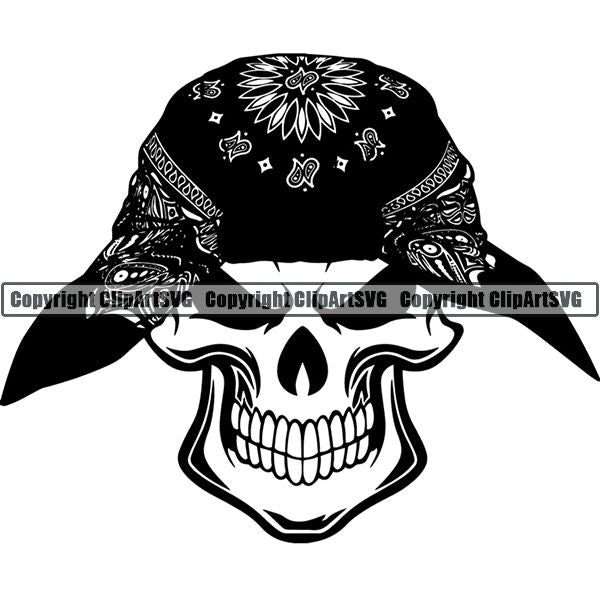 Gangster Thug Criminal Bandana ClipArt SVG