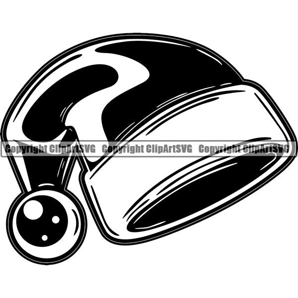 Holiday Christmas Hat ClipArt SVG