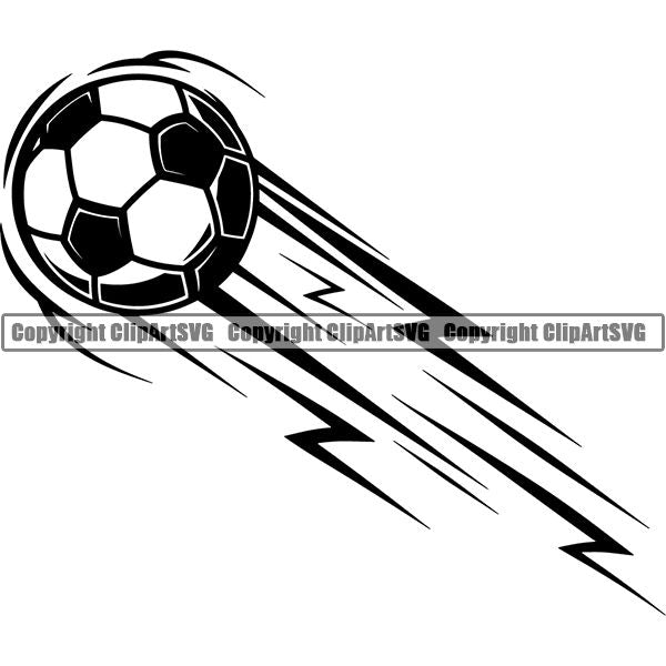Sports Soccer Motion ClipArt SVG