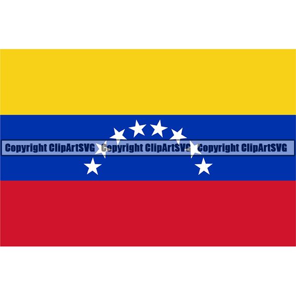 Country Flag Square Venezuela ClipArt SVG