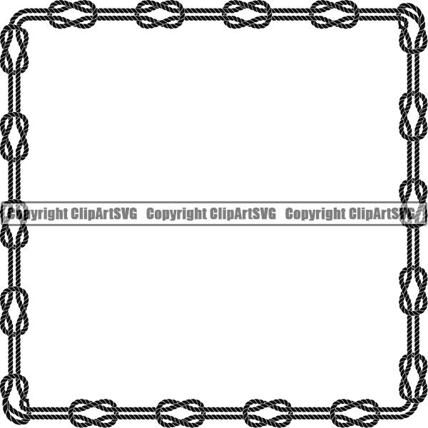 Rope Design Element Nautical Ship Sailing Boat Boating Sail Sailboat Knot ClipArt SVG