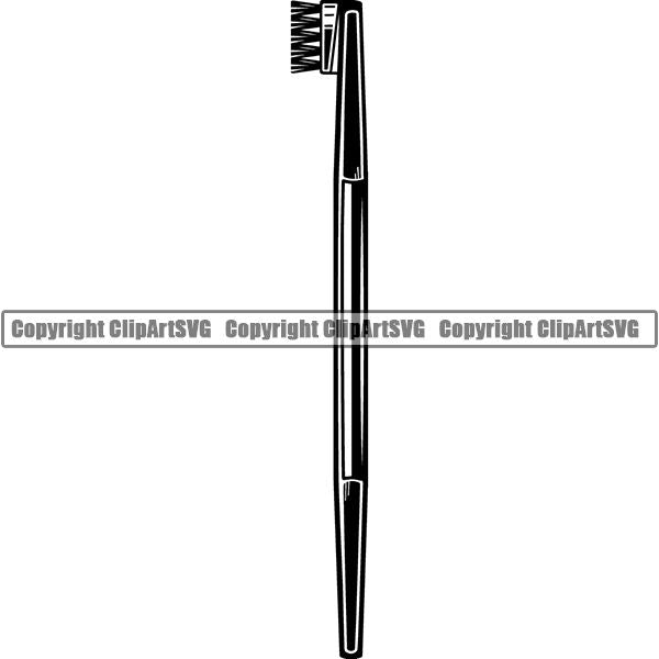 Fashion Beauty Cosmetology Cosmetics Makeup Eye Lash Brush tgg7a7 ClipArt SVG