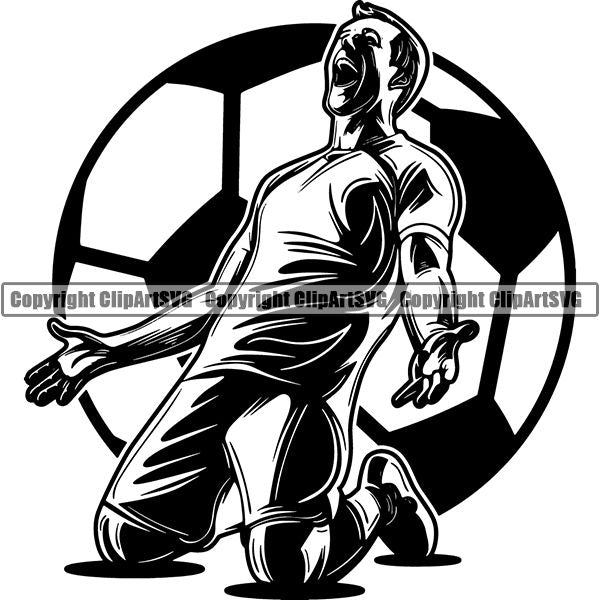 Sports Soccer Logo ClipArt SVG