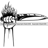Cooking BBQ Bar-B-Que Barbque Chef Cook Butcher Logo ClipArt SVG