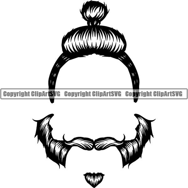 Design Element Human Hair Beard ClipArt SVG