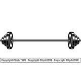 Gym Sports Bodybuilding Fitness Muscle Barbell ClipArt SVG